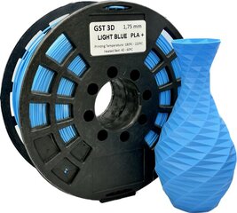 GST 3D filament PLA+ Light blue цена и информация | Смарттехника и аксессуары | pigu.lt