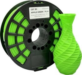 GST 3D filament PLA+ Apple green цена и информация | Смарттехника и аксессуары | pigu.lt