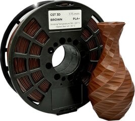 GST 3D filament PLA+ Brown цена и информация | Смарттехника и аксессуары | pigu.lt