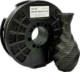 GST 3D filament PLA+ Bright black/glitter цена и информация | Смарттехника и аксессуары | pigu.lt