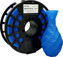 GST 3D filament PLA+ Bright blue/glitter цена и информация | Смарттехника и аксессуары | pigu.lt