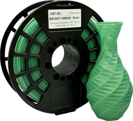 3D spausdinimo siūlas GST 3D PLA+ Bright Green/Glitter kaina ir informacija | Išmanioji technika ir priedai | pigu.lt