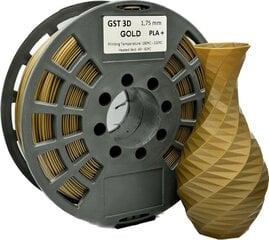 GST 3D filament PLA+ Gold цена и информация | Смарттехника и аксессуары | pigu.lt