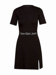 Платье CALVIN KLEIN JEANS Tape Milano Short Sleeve 560076661, черное цена и информация | Платья | pigu.lt
