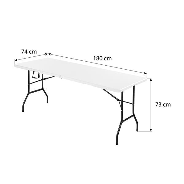 Sulankstomas stalas Nils Camp NC1618, baltas kaina ir informacija | Lauko stalai, staliukai | pigu.lt