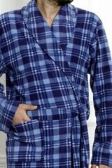 Мужской халат Cocoon 581006 01, тёмно-синий /синий 581006*01-XL цена и информация | Мужские халаты, пижамы | pigu.lt