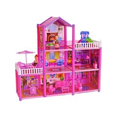 Lėlių namas Lean Toys, rožinis цена и информация | Игрушки для девочек | pigu.lt