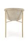 2-ių kėdžių komplektas K489, smėlio/auksinis kaina ir informacija | Virtuvės ir valgomojo kėdės | pigu.lt