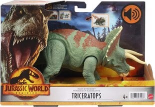 Dinozauro figūrėlė Triceratops Mattel Jurassic World HDX34 цена и информация | Игрушки для мальчиков | pigu.lt