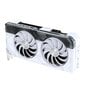 Asus Dual GeForce RTX 4070 White OC Edition 12GB GDDR6X (DUAL-RTX4070-O12G-WHITE) kaina ir informacija | Vaizdo plokštės (GPU) | pigu.lt