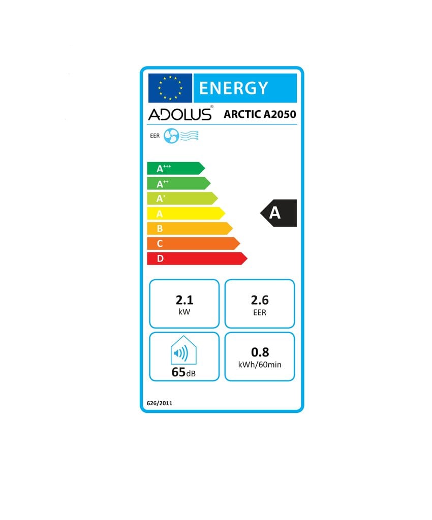 Mobilus oro kondicionierius Adolus Arctic A2050 su lango tarpine kaina ir informacija | Kondicionieriai, šilumos siurbliai, rekuperatoriai | pigu.lt