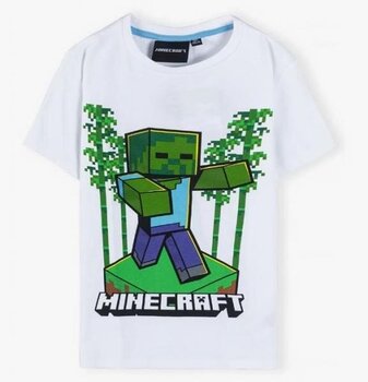 Marškinėliai berniukams Minecraft Zombie Jungle kaina ir informacija | Marškinėliai berniukams | pigu.lt