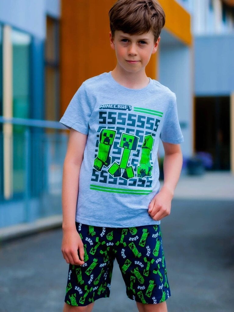 Mrškinėlių ir šortų komplektas berniukams Minecraft kaina ir informacija | Komplektai berniukams | pigu.lt