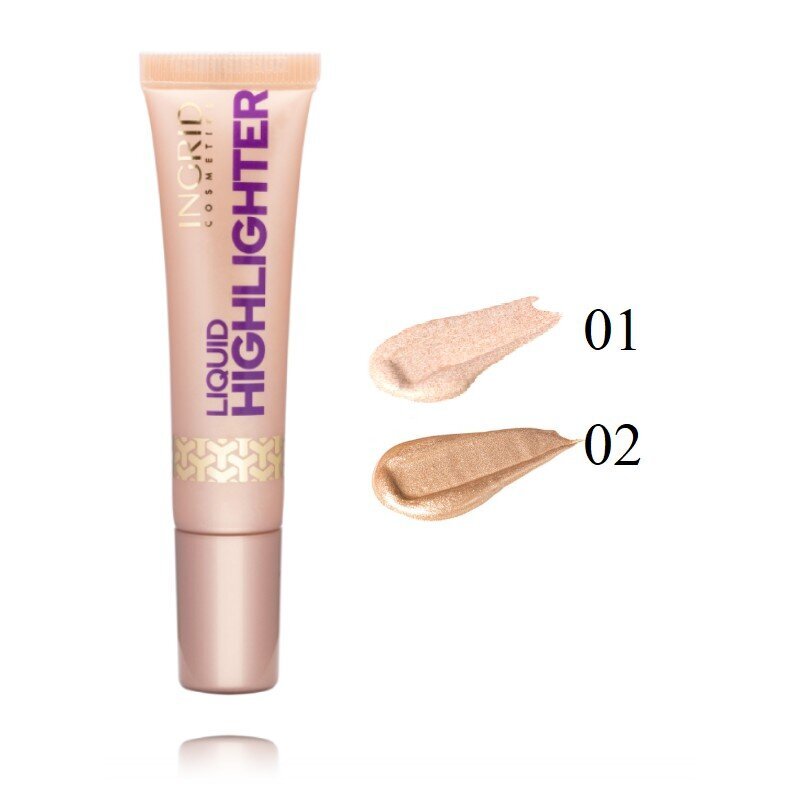 Skysta švytėjimą suteikianti priemonė veidui Ingrid Liquid Highlighter, 2, 20 ml kaina ir informacija | Bronzantai, skaistalai | pigu.lt