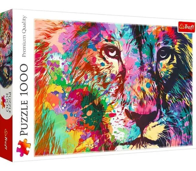 Dėlionė Trefl Spalvingas liūtas, 1000 d. цена и информация | Dėlionės (puzzle) | pigu.lt