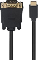 Ewent USB C/VGA, 1.8 m kaina ir informacija | Kabeliai ir laidai | pigu.lt