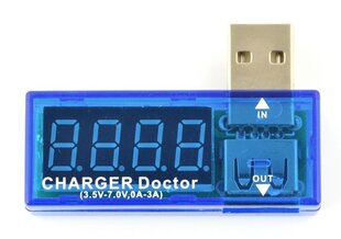 Srovės ir įtampos matuoklis USB OEM Charger Doctor kaina ir informacija | Mechaniniai įrankiai | pigu.lt