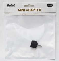 Мини адаптер 3,5mm Out / 2x3,5mm In цена и информация | Кабели и провода | pigu.lt