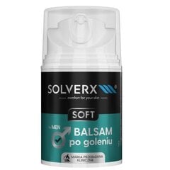 Balzamas po skutimosi Solverx Men Soft, 50 ml kaina ir informacija | Skutimosi priemonės ir kosmetika | pigu.lt