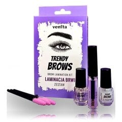 Antakių laminavimo rinkinys Venita Trendy Brows Set Lamination Kit, 1 vnt. kaina ir informacija | Antakių dažai, pieštukai | pigu.lt