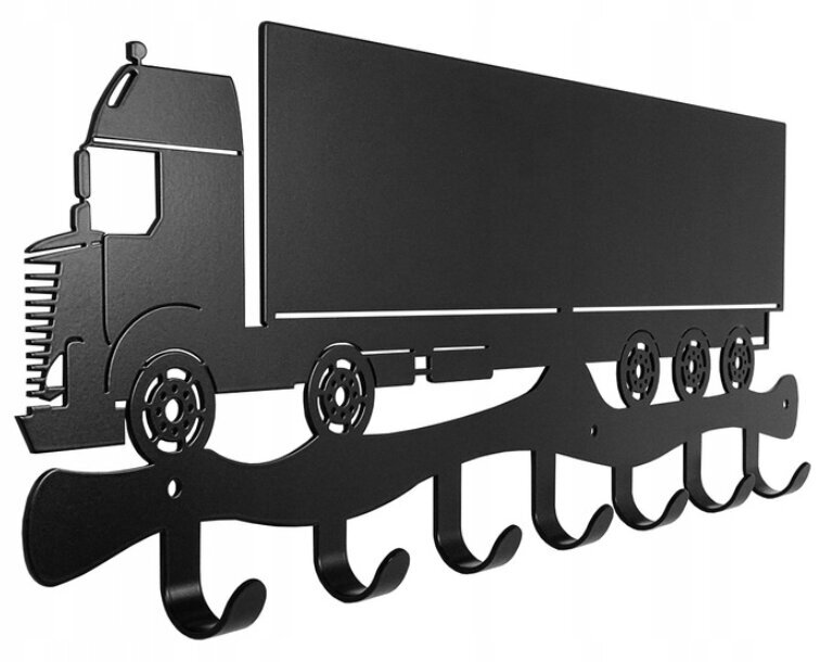 Sieninė kabykla rūbams ir raktams Sunkvežimis kaina ir informacija | Drabužių kabyklos | pigu.lt