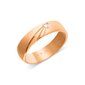 Auksinis vestuvinis žiedas su deimantu ZLGR005MMD225 kaina ir informacija | Žiedai | pigu.lt