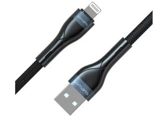 Кабель USB-A Lightning PremiumCord 10Вт 1м., черный цена и информация | Кабели для телефонов | pigu.lt