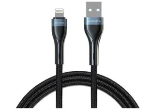 Кабель USB-A Lightning PremiumCord 10Вт 1м., черный цена и информация | Кабели для телефонов | pigu.lt