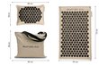 Akupunktūrinis kilimėlis su pagalvėle Akumata Eco, juodos ir smėlio spalvos kaina ir informacija | Masažo reikmenys | pigu.lt