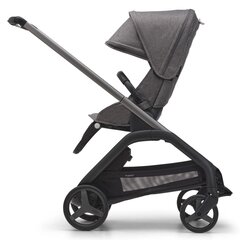 Коляска Bugaboo Dragonfly, Graphite/Grey Melange-Grey Melange цена и информация | Коляски | pigu.lt