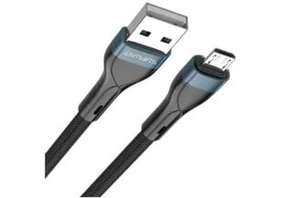 Кабель USB-A на Micro PremiumCord 10 Вт, 1 м., черный цвет цена и информация | Кабели и провода | pigu.lt