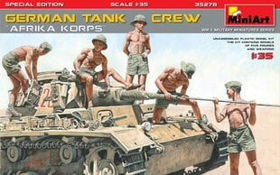 Klijuojamas Modelis MiniArt 35278 German Tank Crew Afrika Korps Special Edition 1/35 kaina ir informacija | Klijuojami modeliai | pigu.lt