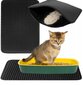 Kačių dėžutės kilimėlis, 40x50 cm, juodas цена и информация | Priežiūros priemonės gyvūnams | pigu.lt