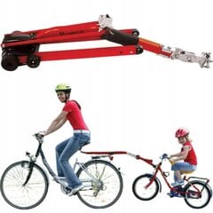 Vaikiška dviračio tempimo sistema, raudona kaina ir informacija | Dviračių priekabos, vėžimėliai | pigu.lt