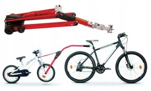 Система буксировки детского велосипеда, красная цена и информация | Прицепы для велосипеда | pigu.lt