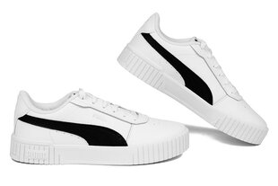 Sportiniai batai moterims Puma Carina 2.0 385849 07, balti цена и информация | Спортивная обувь, кроссовки для женщин | pigu.lt