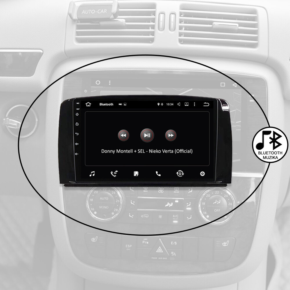 Bzcaraudio Mercedes Benz r W251 2006-12 Android Multimedia цена и информация | Automagnetolos, multimedija | pigu.lt