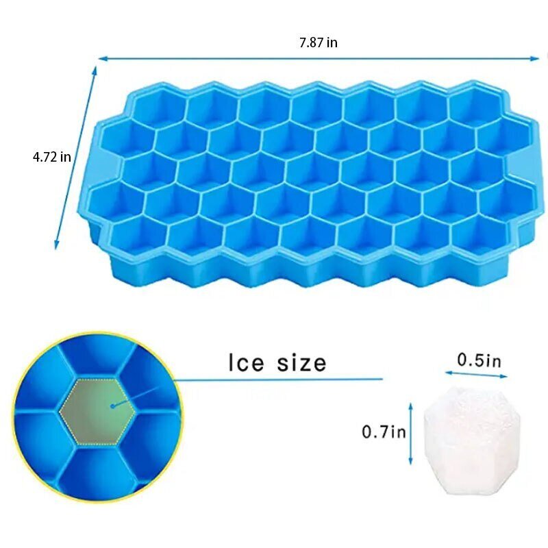 Honeycomb ledo kubelių formelių rinkinys, 2 vnt. цена и информация | Virtuvės įrankiai | pigu.lt