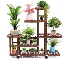 Medinis gėlių stovas, 95x25x102 cm kaina ir informacija | Gėlių stovai, vazonų laikikliai | pigu.lt
