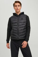 Jack&Jones liemenė vyrams, juoda kaina ir informacija | Vyriškos liemenės | pigu.lt