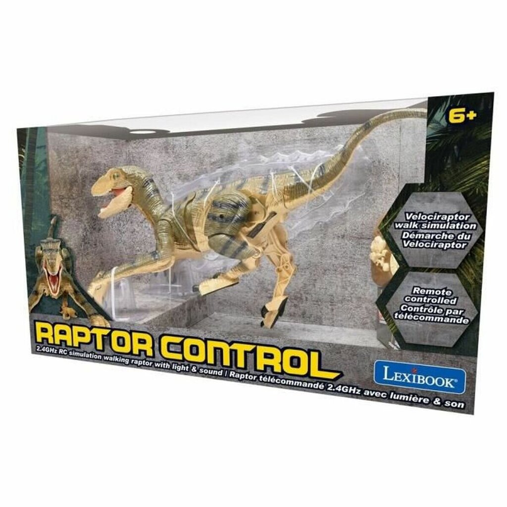 Interaktyvus dinozauras Lexibook Velociraptor, 17 cm цена и информация | Žaislai berniukams | pigu.lt