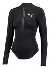 Женский купальник PUMA Swim Long Sleeve Surf Suit 1P 234238644, черный цена и информация | Купальники | pigu.lt