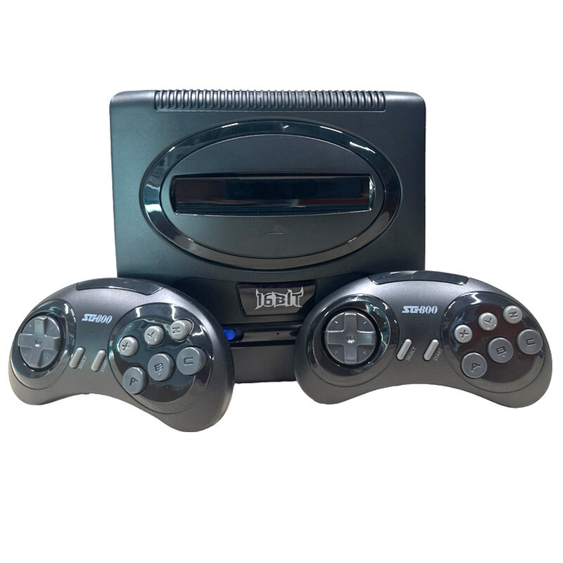 Riff Super Mega Drive 16-bit Retro Game console with HDMI / wireless Dual controllers / 1400 games kaina ir informacija | Žaidimų konsolės | pigu.lt