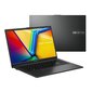 Asus Vivobook Go 15 OLED (E1504FA-L1252W) AMD Ryzen 3 7320U 8GB 512SSD AMD Radeon Graphics W11H Black цена и информация | Nešiojami kompiuteriai | pigu.lt