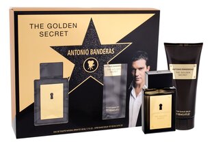 Rinkinys Antonio Banderas The Golden Secret: EDT vyrams 50 ml + balzamas po skutimosi 100 ml kaina ir informacija | Kvepalai vyrams | pigu.lt