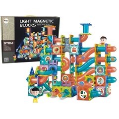 Magnetinis konstruktorius Lean Toys Light Magnetic Blocks, 292 d. цена и информация | Конструкторы и кубики | pigu.lt
