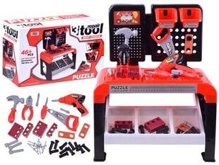 Žaislinis dirbtuvių stalas su įrankių rinkiniu kaina ir informacija | Žaislai berniukams | pigu.lt