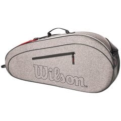 Чехол для теннисных ракеток Wilson Team 3, серый цена и информация | Товары для большого тенниса | pigu.lt