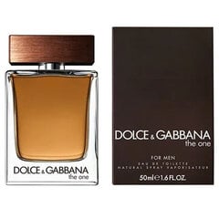 Dolce & Gabbana The One For Men EDT 50 ml цена и информация | Мужские духи | pigu.lt