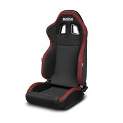 Lenktynių sėdynė Sparco R100, juoda/raudona kaina ir informacija | Auto reikmenys | pigu.lt